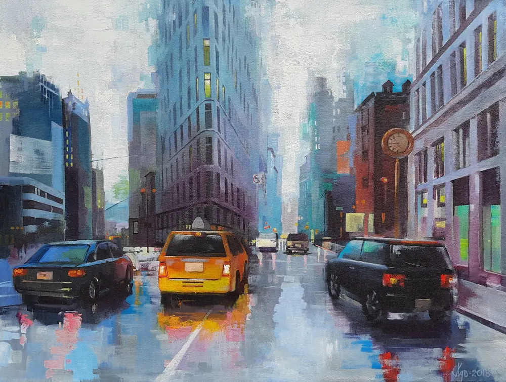 Flatiron Building, Rainy Day